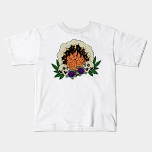 skull rose Kids T-Shirt